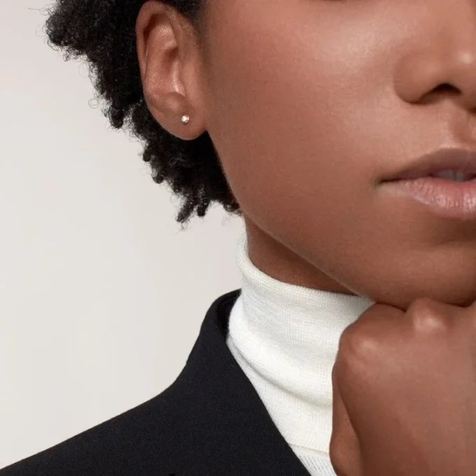 Pendientes Diamants Légers – Oro rosa, diamantes – Cartier