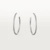 Pendientes Etincelle de Cartier, modelo grande – Oro blanco, diamantes – Cartier