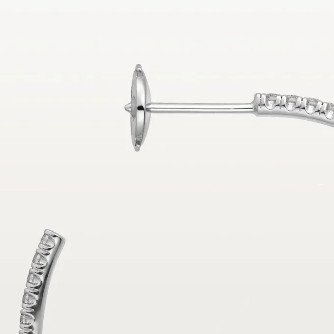 Pendientes Etincelle de Cartier, modelo grande – Oro blanco, diamantes – Cartier