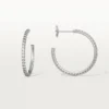 Pendientes Etincelle De Cartier, modelo mediano – Oro blanco, diamantes – Cartier