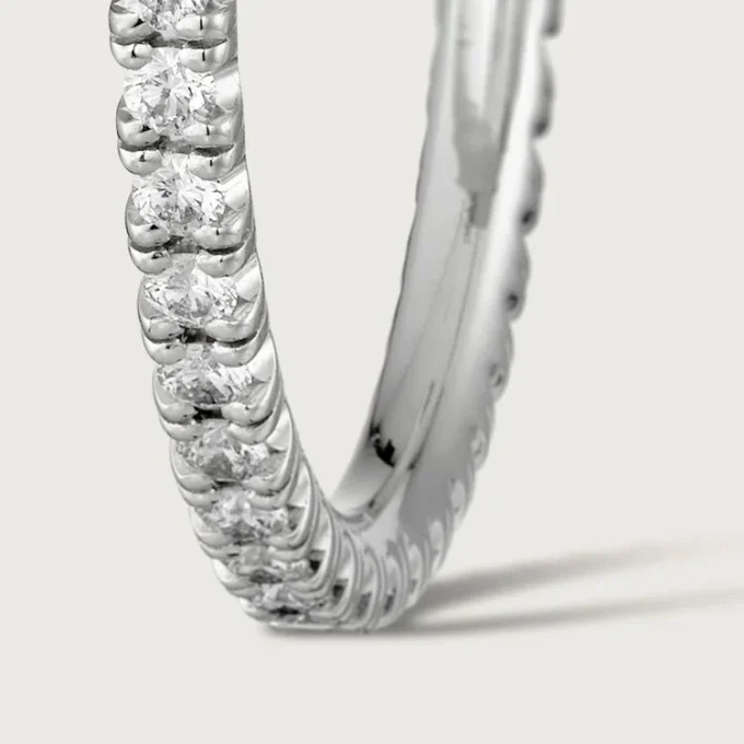 Pendientes Etincelle De Cartier, modelo mediano – Oro blanco, diamantes – Cartier