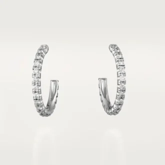 Pendientes Etincelle De Cartier, modelo pequeño – Oro blanco, diamantes – Cartier