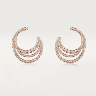 Pendientes Etincelle De Cartier – Oro rosa, diamantes – Cartier