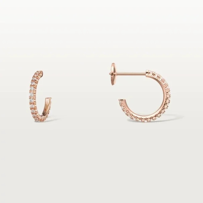 Pendientes Etincelle De Cartier – Oro rosa, diamantes – Cartier