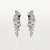 Pendientes Faune Et Flore De Cartier, con pavé