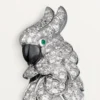 Pendientes Faune Et Flore De Cartier, con pavé