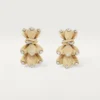 Pendientes Grain De Café, diamantes