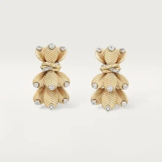 Pendientes Grain De Café, diamantes