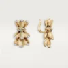 Pendientes Grain De Café, diamantes