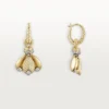 Pendientes Grain De Café, diamantes