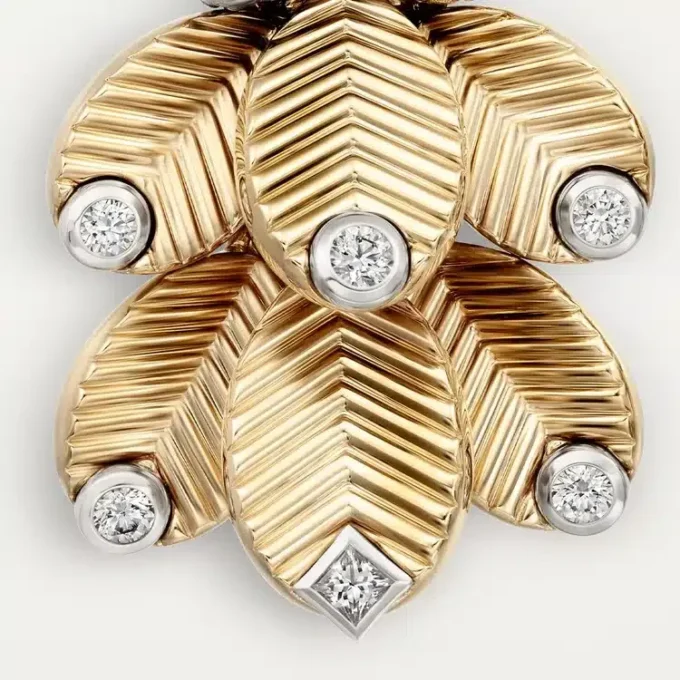 Pendientes Grain De Café, diamantes