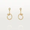 Pendientes Juste Un Clou, dobles, con pavé