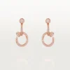Pendientes Juste Un Clou, dobles, con pavé