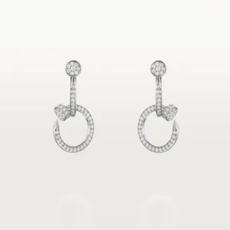Pendientes Juste Un Clou, dobles, con pavé