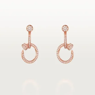 Pendientes Juste Un Clou, dobles, con pavé