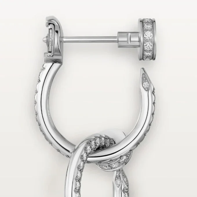 Pendientes Juste Un Clou, dobles, con pavé