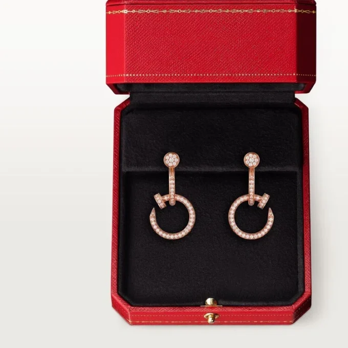 Pendientes Juste Un Clou, dobles, con pavé