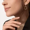 Pendientes Juste Un Clou, dobles, diamantes