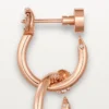 Pendientes Juste Un Clou, dobles, diamantes