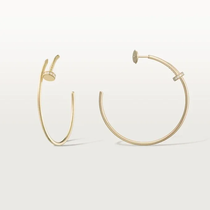 Pendientes Juste Un Clou – Oro amarillo, diamantes – Cartier