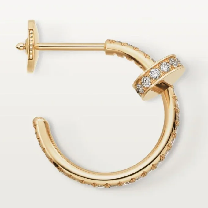 Pendientes Juste Un Clou – Oro amarillo, diamantes – Cartier