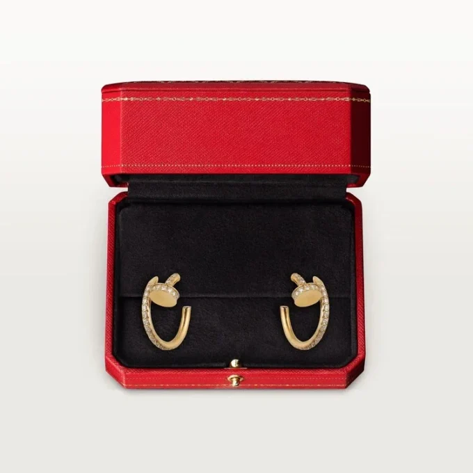 Pendientes Juste Un Clou – Oro amarillo, diamantes – Cartier