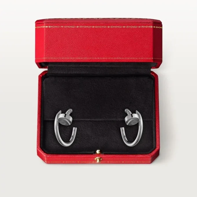 Pendientes Juste Un Clou – Oro blanco – Cartier
