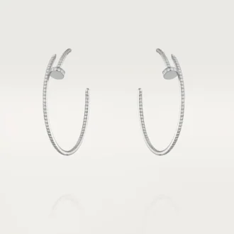 Pendientes Juste Un Clou – Oro blanco, diamantes – Cartier
