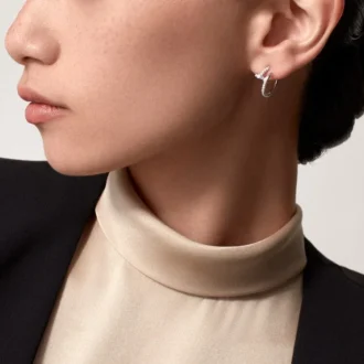 Pendientes Juste Un Clou – Oro blanco, diamantes – Cartier