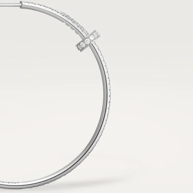 Pendientes Juste Un Clou – Oro blanco, diamantes – Cartier