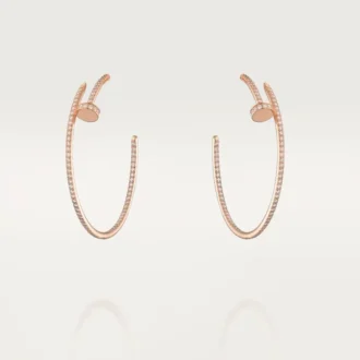 Pendientes Juste Un Clou – Oro rosa, diamantes – Cartier