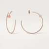 Pendientes Juste Un Clou – Oro rosa, diamantes – Cartier
