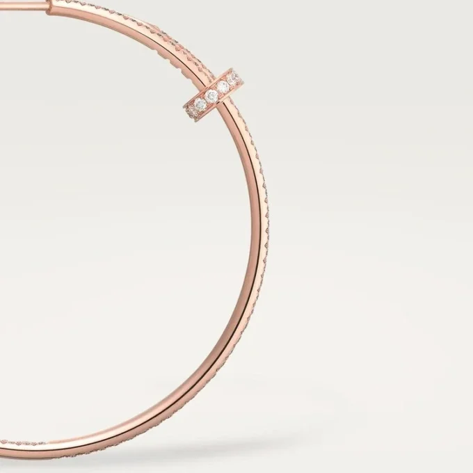 Pendientes Juste Un Clou – Oro rosa, diamantes – Cartier