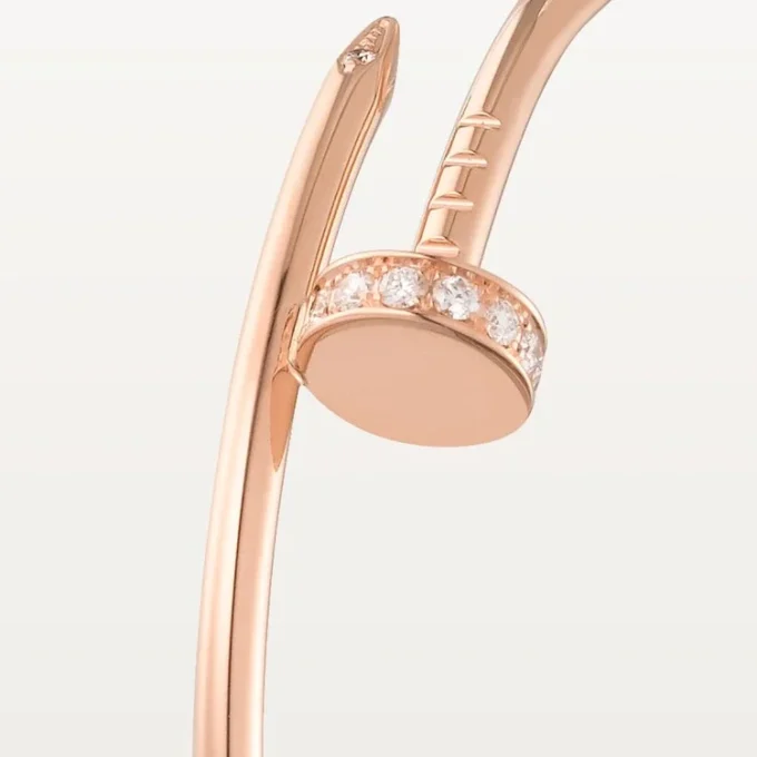 Pendientes Juste Un Clou – Oro rosa, diamantes – Cartier