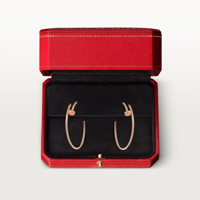 Pendientes Juste Un Clou – Oro rosa, diamantes – Cartier