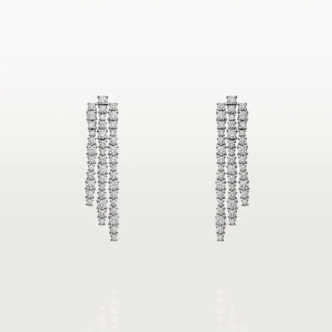 Pendientes Lignes Essentielles, diamantes de talla brillante