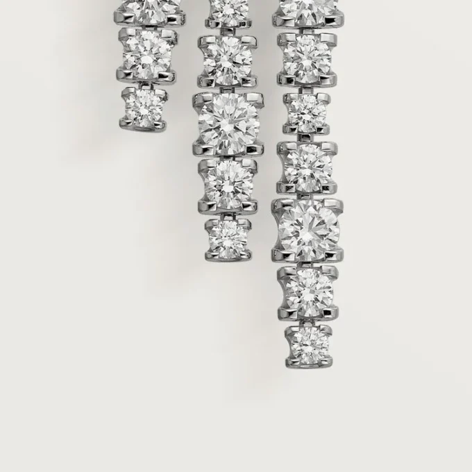 Pendientes Lignes Essentielles, diamantes de talla brillante