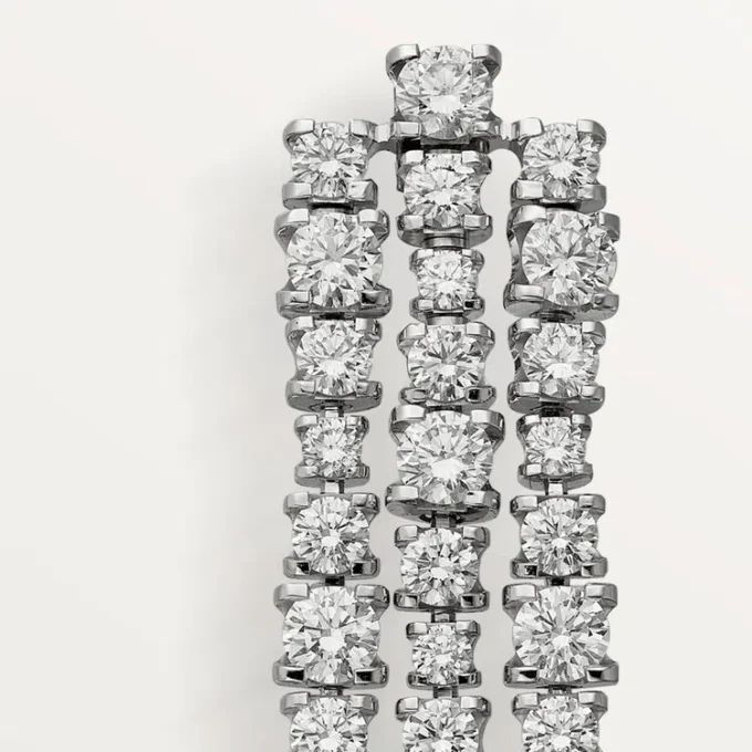 Pendientes Lignes Essentielles, diamantes de talla brillante