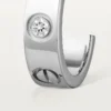 Pendientes Love, 2 diamantes – Oro blanco, Diamantes – Cartier