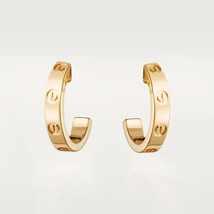 Pendientes Love Hoop – Oro amarillo, modelo pequeño | Cartier Us