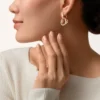 Pendientes Love, multiuso, con medio pavé