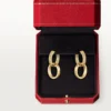 Pendientes Love, multiuso, con medio pavé
