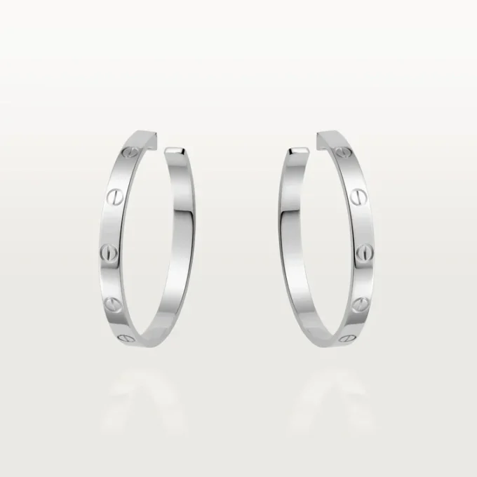 Pendientes Love – Oro blanco – Cartier