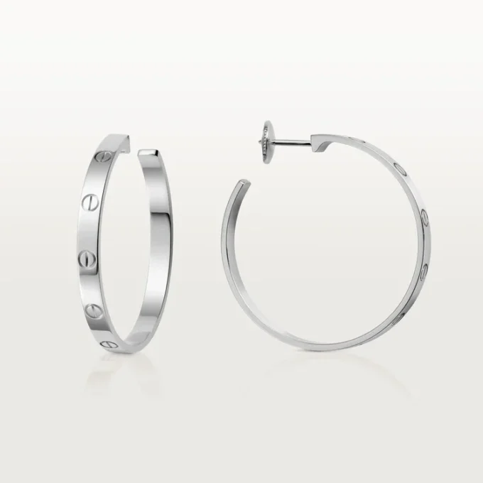 Pendientes Love – Oro blanco – Cartier