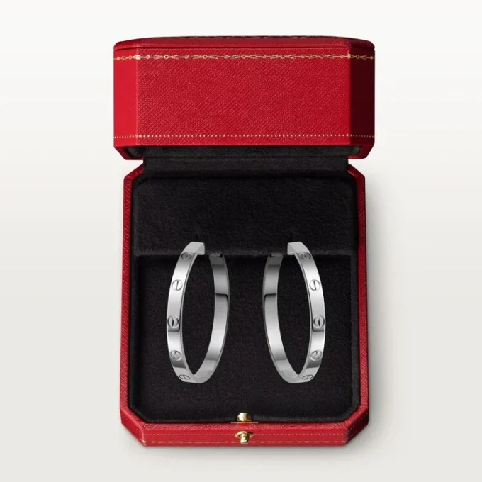 Pendientes Love – Oro blanco – Cartier