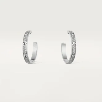 Pendientes Love – Oro blanco, diamantes – Cartier