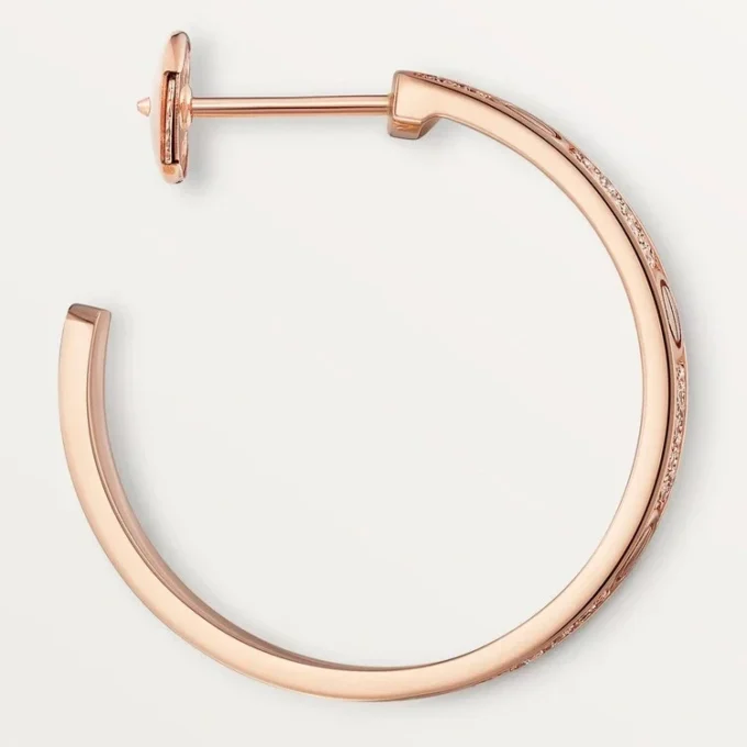Pendientes Love – Oro rosa, diamantes – Cartier