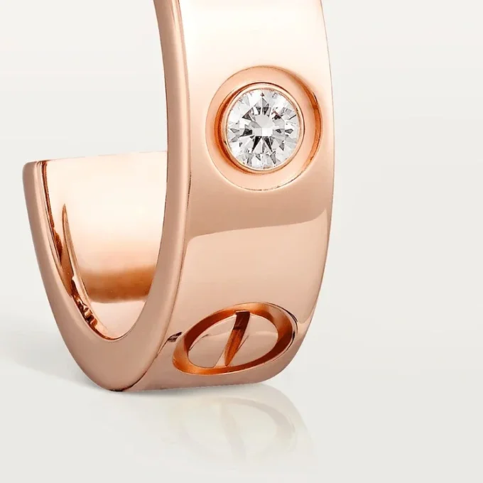 Pendientes Love – Oro rosa, diamantes – Cartier