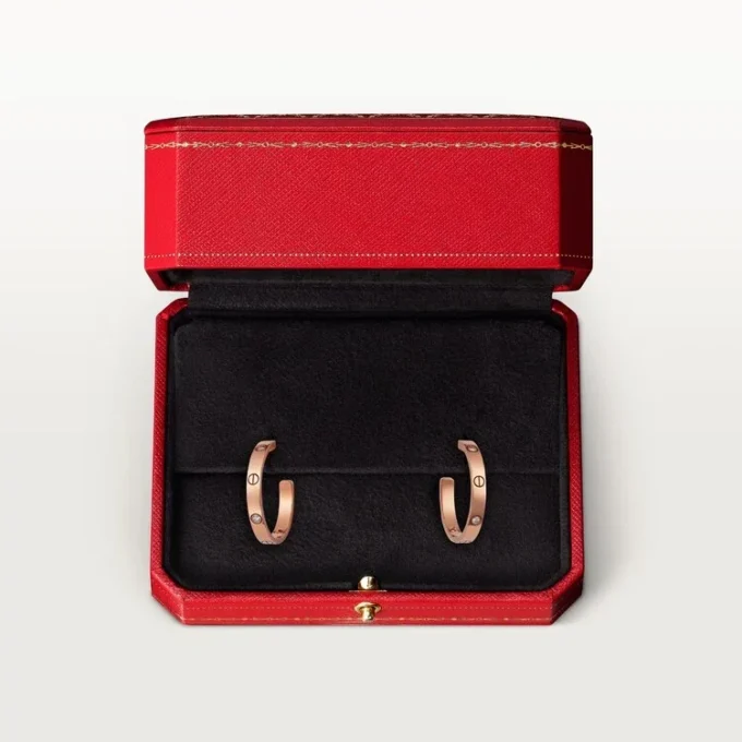 Pendientes Love – Oro rosa, diamantes – Cartier