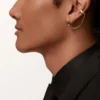 Pendientes Love Single, multiuso, con medio pavé